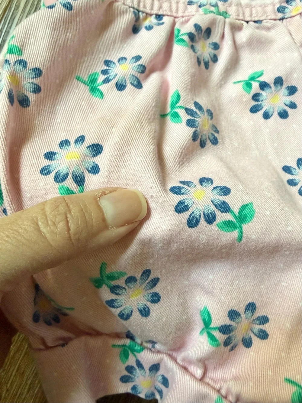 OSHKOSH B'Gosh pink floral bubble Romper